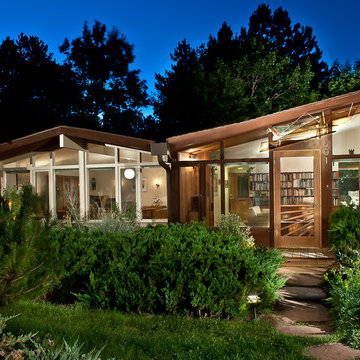 Art Glass Awning for Mid Century Modern Ranch House