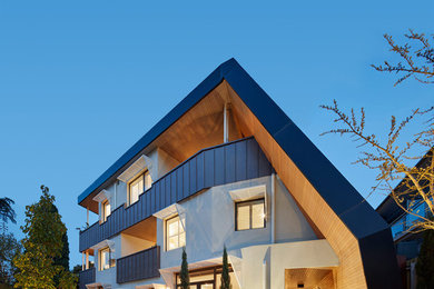 メルボルンにあるコンテンポラリースタイルのおしゃれな家の外観の写真