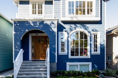 Inspiration for a traditional house exterior in Vancouver.