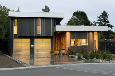 Inspiration for a contemporary exterior home remodel in Vancouver