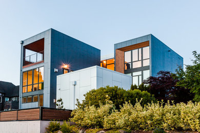 Example of a trendy exterior home design in Seattle