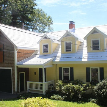 Ayer, MA aluminum slate, standing seam accents on dormers