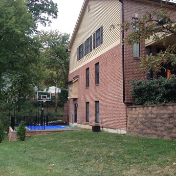 Basketball Court in Side Yard