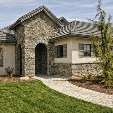 Beautiful Home Featuring Italian Villa Stone - Coronado Stone Siding