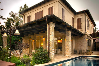 Example of a tuscan exterior home design in Tel Aviv