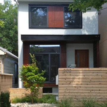 Bedford park front view with Passive house windows