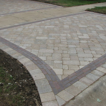 Before and After - Paver Driveway, Flossmoor