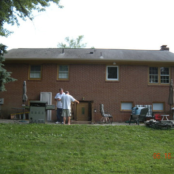 "Before" rear side of home