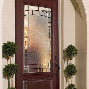 Belleville 1 Panel Hollister Door 3/4 Lite with Element Glass and AvantGuard