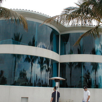 Bent / Radius glass Inter-coastal private residence