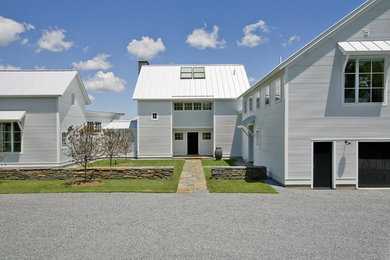 This is an example of a contemporary house exterior in Boston.