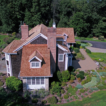 Bernardsville, NJ, Cedar Roof Installation on Residence and Pool House