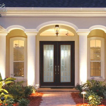 Berringer 3D Glass Front Doors - Exterior Glass Doors - Glass Entry Doors