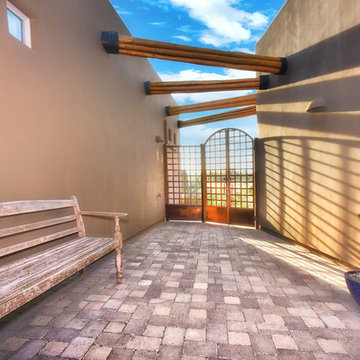 Beyond the entry gate