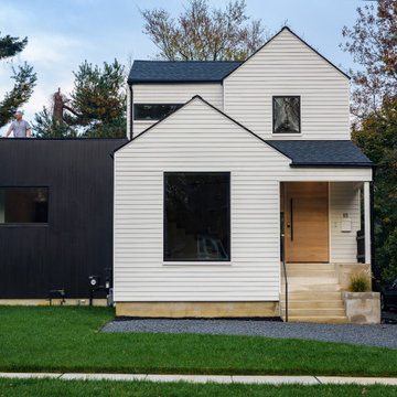 Black + White House