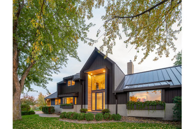 Inspiration for a modern exterior home remodel in Minneapolis