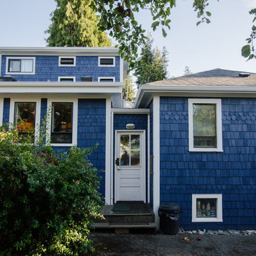 Blue Craftsman with white trim