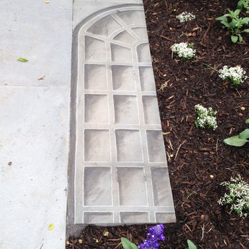 Bluestone Paver- Stone Carving : "Through The Window at Fonthill"
