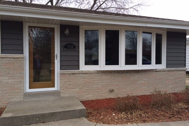 Inspiration for a timeless exterior home remodel in Milwaukee