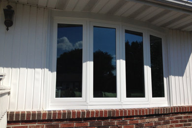 Bow Window Installations - Interior and Exterior Pictures