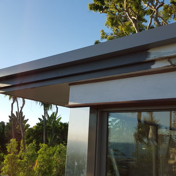 Box Gutter (No Lip) Tall Version, Home in Laguna Beach Under Renovation
