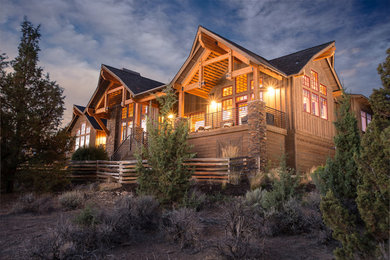 Example of a mountain style exterior home design in Other