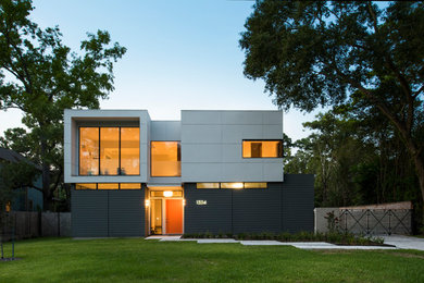 This is an example of a modern house exterior in Houston.
