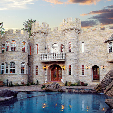 Breathtaking Stone Castle Home - Coronado Stone Veneer
