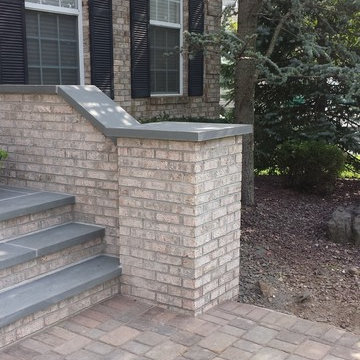 Brick stairs / Bluestone porch