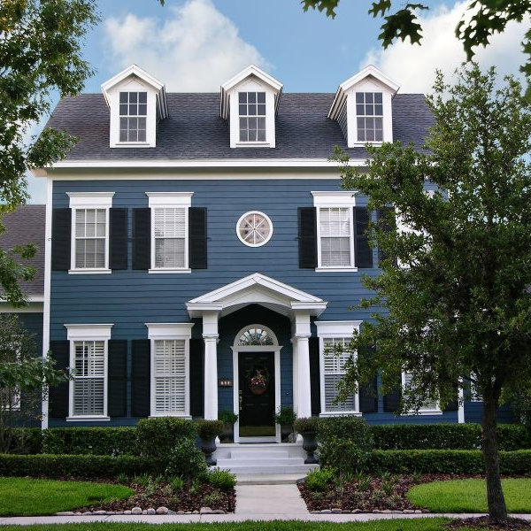 75 Beautiful Dark Blue Shutter Home Design Ideas & Designs Houzz AU