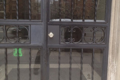 Brookline historic metal doors