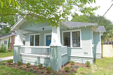 Transitional exterior home idea in Jacksonville