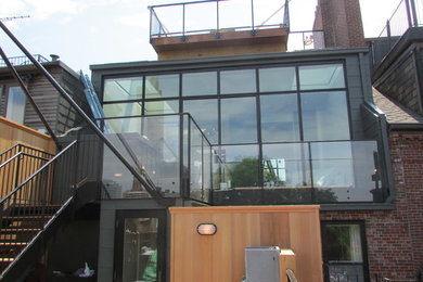 Photo of a large modern house exterior in Boston.