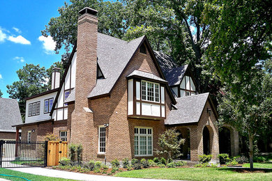 Traditional house exterior in Dallas.