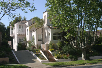 Design ideas for a mediterranean house exterior in San Francisco.