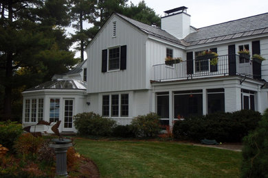 Inspiration for a timeless exterior home remodel in Burlington