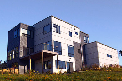 Modernes Haus mit Mix-Fassade in Minneapolis