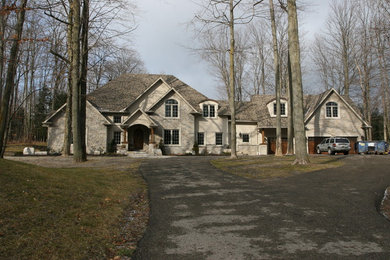 This is an example of a traditional house exterior in Toronto.