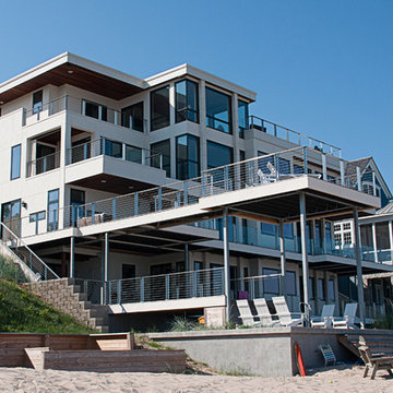 California Style Modern Beach House on Lake Michigan