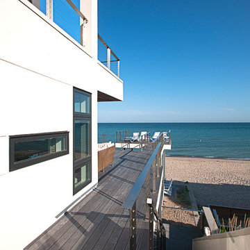 California Style Modern Beach House on Lake Michigan