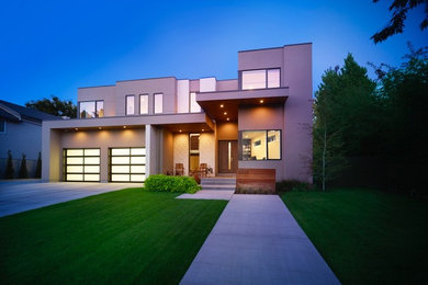 Contemporary house exterior in Salt Lake City.