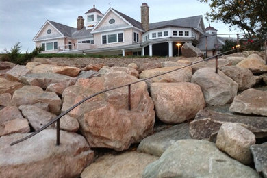Inspiration for a coastal exterior home remodel in Boston