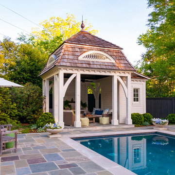 Cape Cod Inspired Pool House