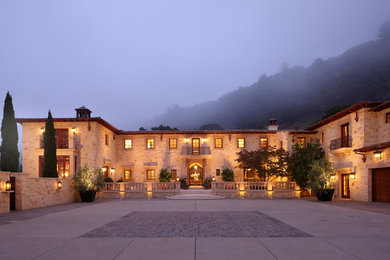 Inspiration for a mediterranean house exterior in San Francisco.