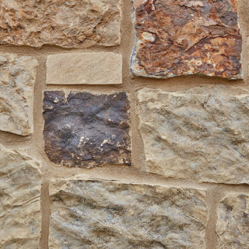 Carrington Tudor Brick & Kiamichi Thin Rock Home - Tennessee