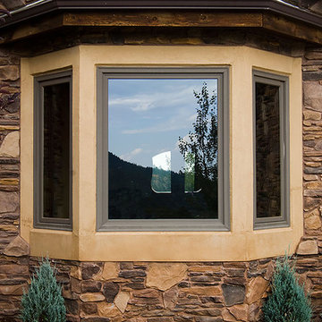 Cascade Exterior & Interior Double French-wood Gliding Paito Doors, Bay Windows