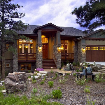 Castle Rock Mountain Craftsman Ranch Home