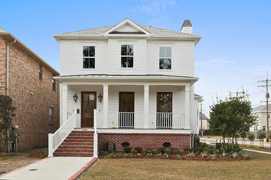 Inspiration for a timeless exterior home remodel in New Orleans