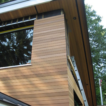 Cedar exterior cladding