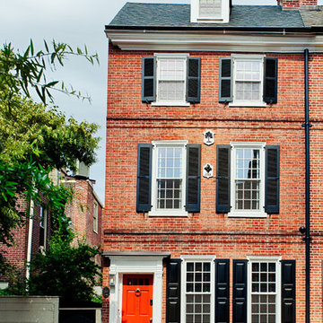 Center City Philadelphia Row Home Front  Exterior